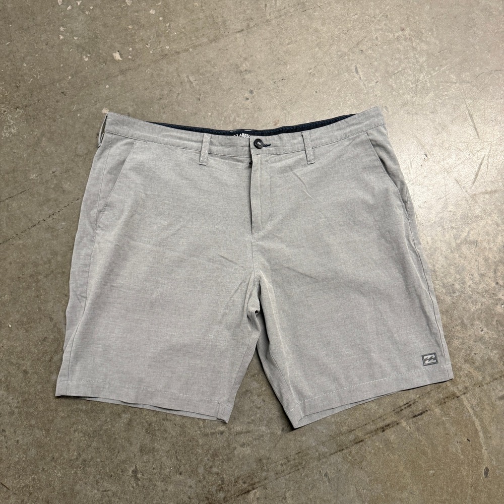 Billabong Crossfire Submersible Hybrid Shorts Mens 40 Grey Heathered Stretch